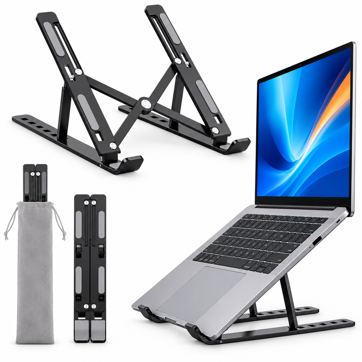 Adjustable Laptop Stand | 7-Level Aluminum Holder